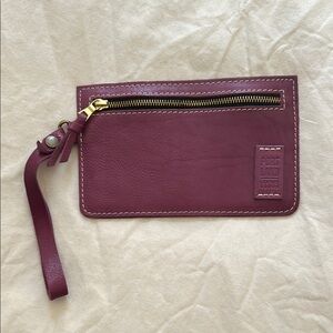 Portland Leather Purple Wristlet